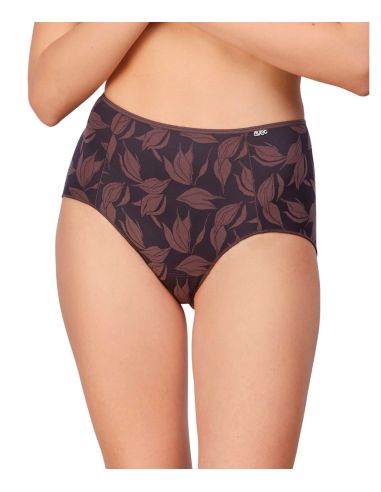 Braga culotte, hojas marrones