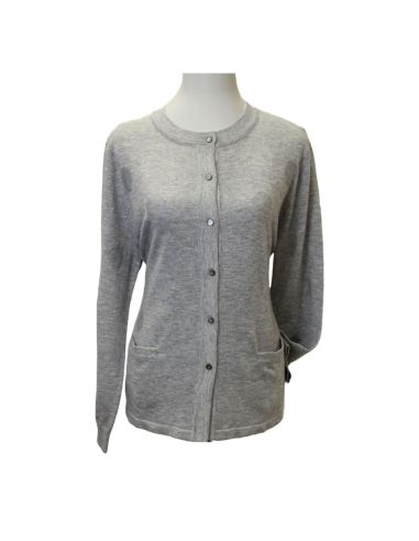 Chaqueta invierno mujer, gris con brillante