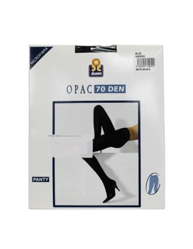 Panty opac 70 den microfibra.  Tono negro.