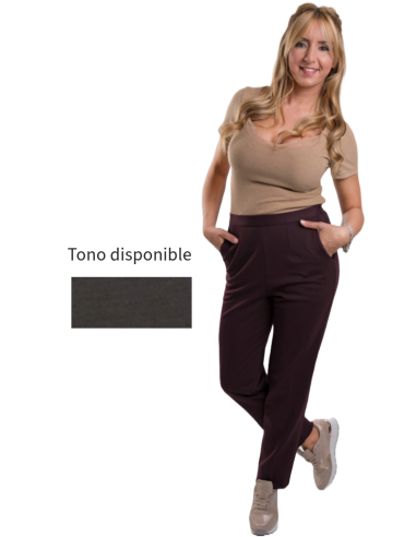 Pantalón señora de vestir con goma