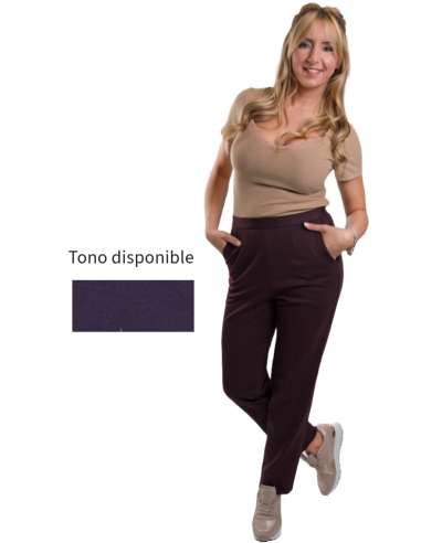 Pantalón señora de vestir con goma