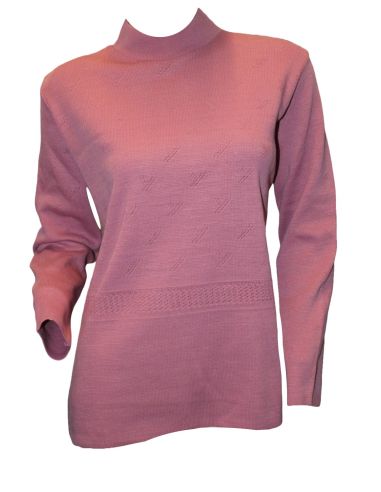 Jersey de punto invierno para mujer. Detalle frontal.