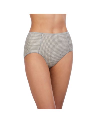 Braguita tipo culotte para mujer. Color gris estampado.