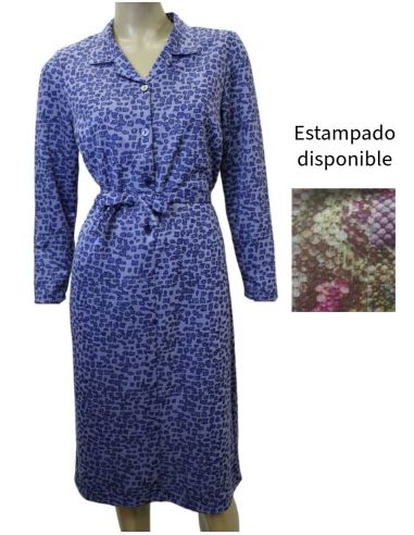 Vestido invierno con solapa y costadillo, Tascón. Frontal