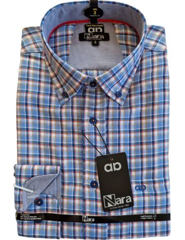 Camisa de invierno para hombre. Color marino.