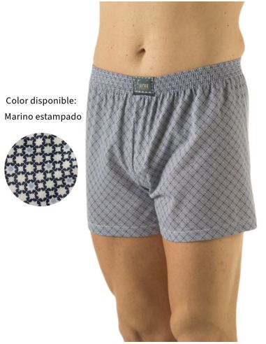 Calzoncillo bóxer para hombre. Detalle frontal.