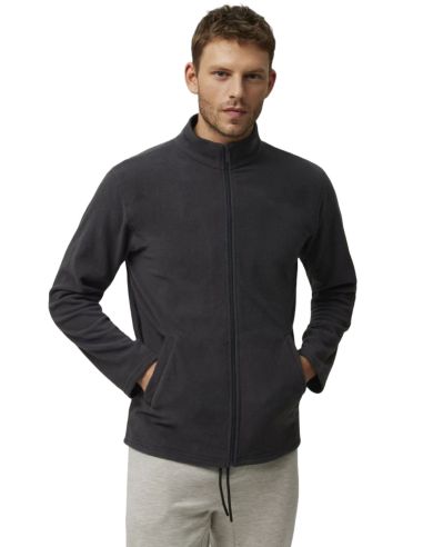 Chaqueta polar térmica para hombre. Color gris.